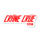 Crane Crue Hard Hat Sticker