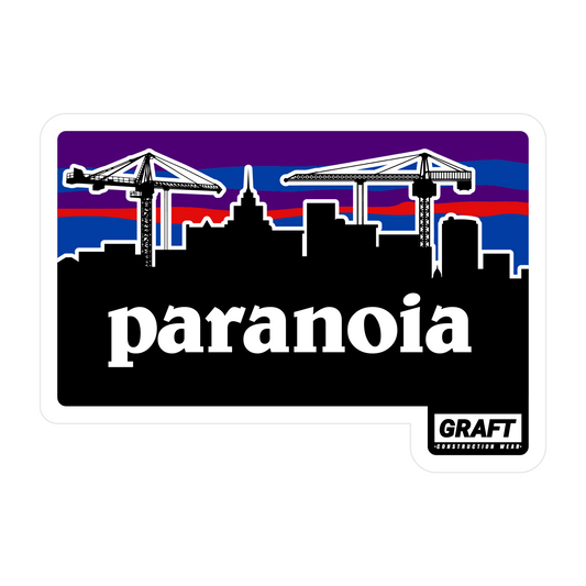 Paranoia Hard Hat Sticker