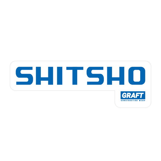 Shitsho Hard Hat Sticker