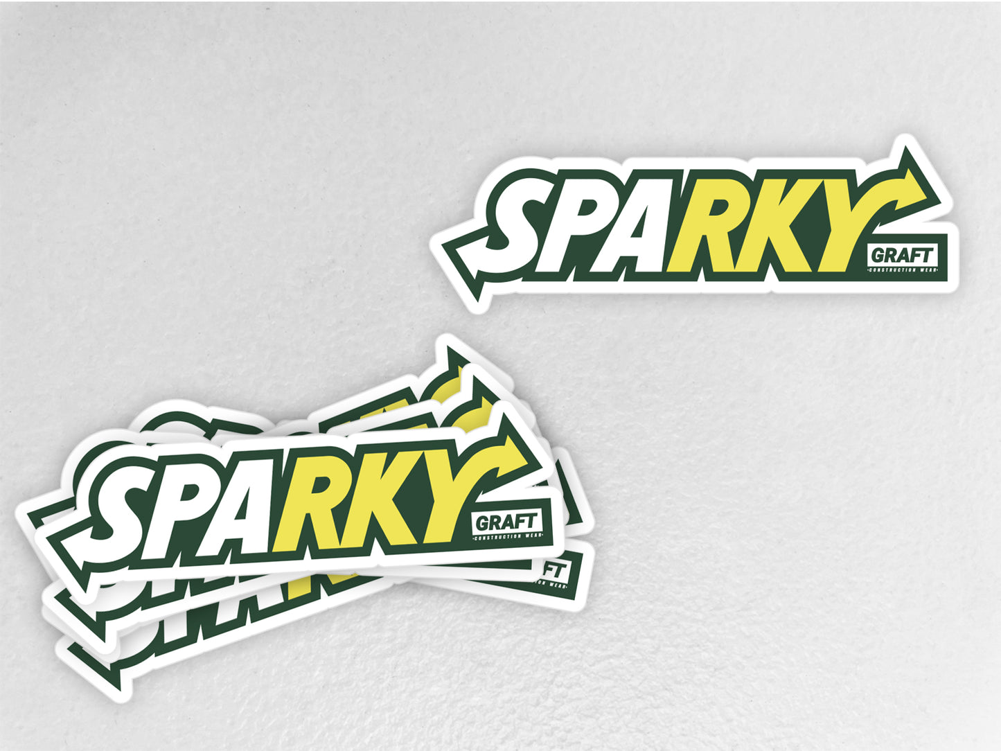Sparky Hard Hat Sticker
