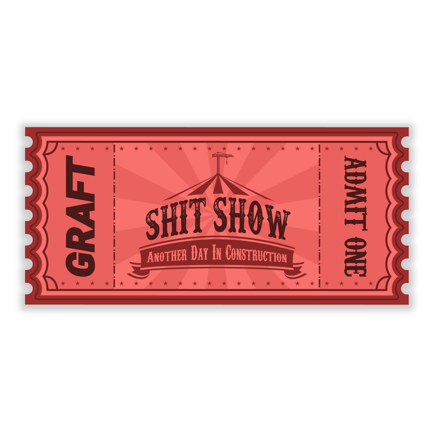 SHIT SHOW HARD HAT STICKER