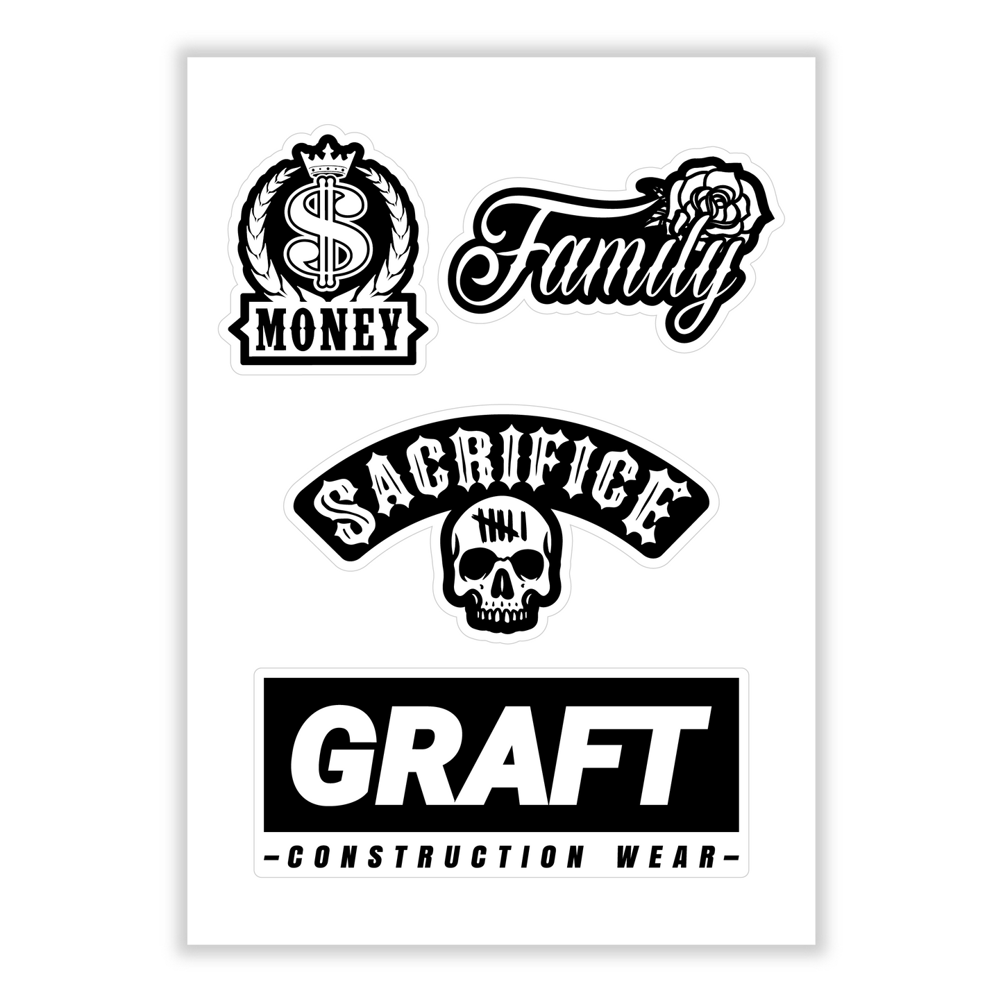 SIGNATURE SERIES HARD HAT A4 STICKER SHEET