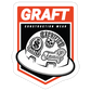 GRAFT CLUB LOGO HARD HAT STICKER