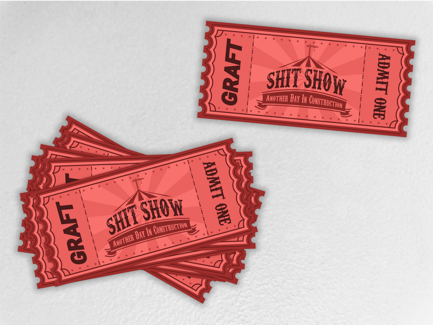 SHIT SHOW HARD HAT STICKER