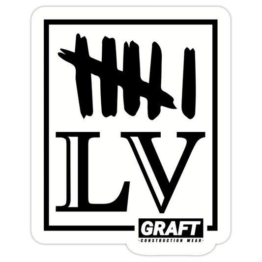 6 DAYS X 55 HRS HARD HAT STICKER