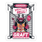 WELL PAID HELL HARD HAT STICKER